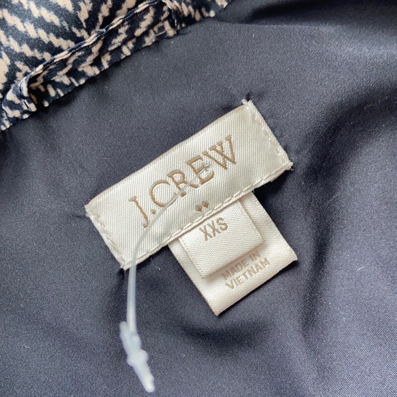 J. Crew Herringbone Excursion Quilted Puffer Vest XXS NEW - Picture 5 of 14